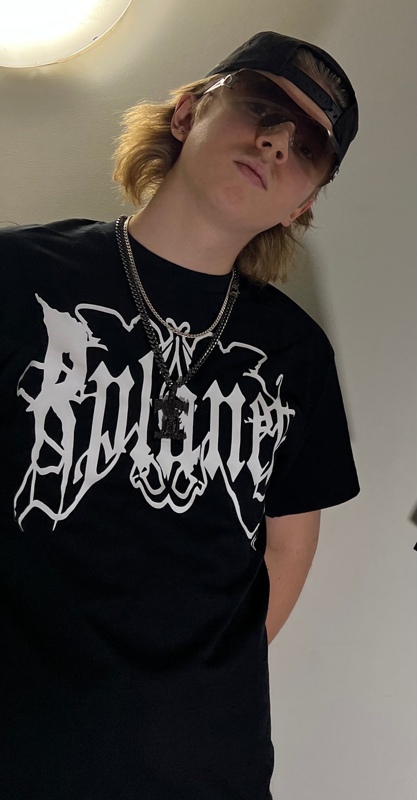Rplanet big white color logo t-shirt