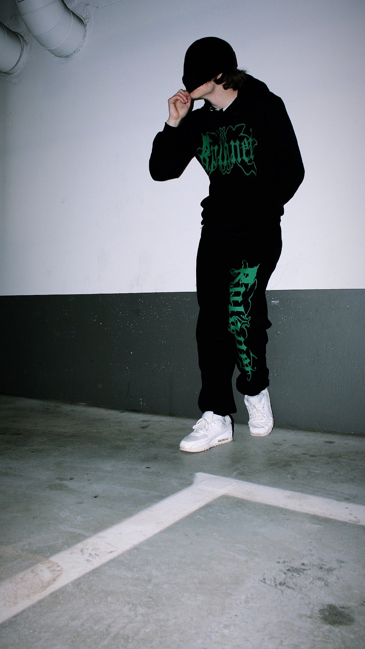 Rplanet green color big logo tracksuit