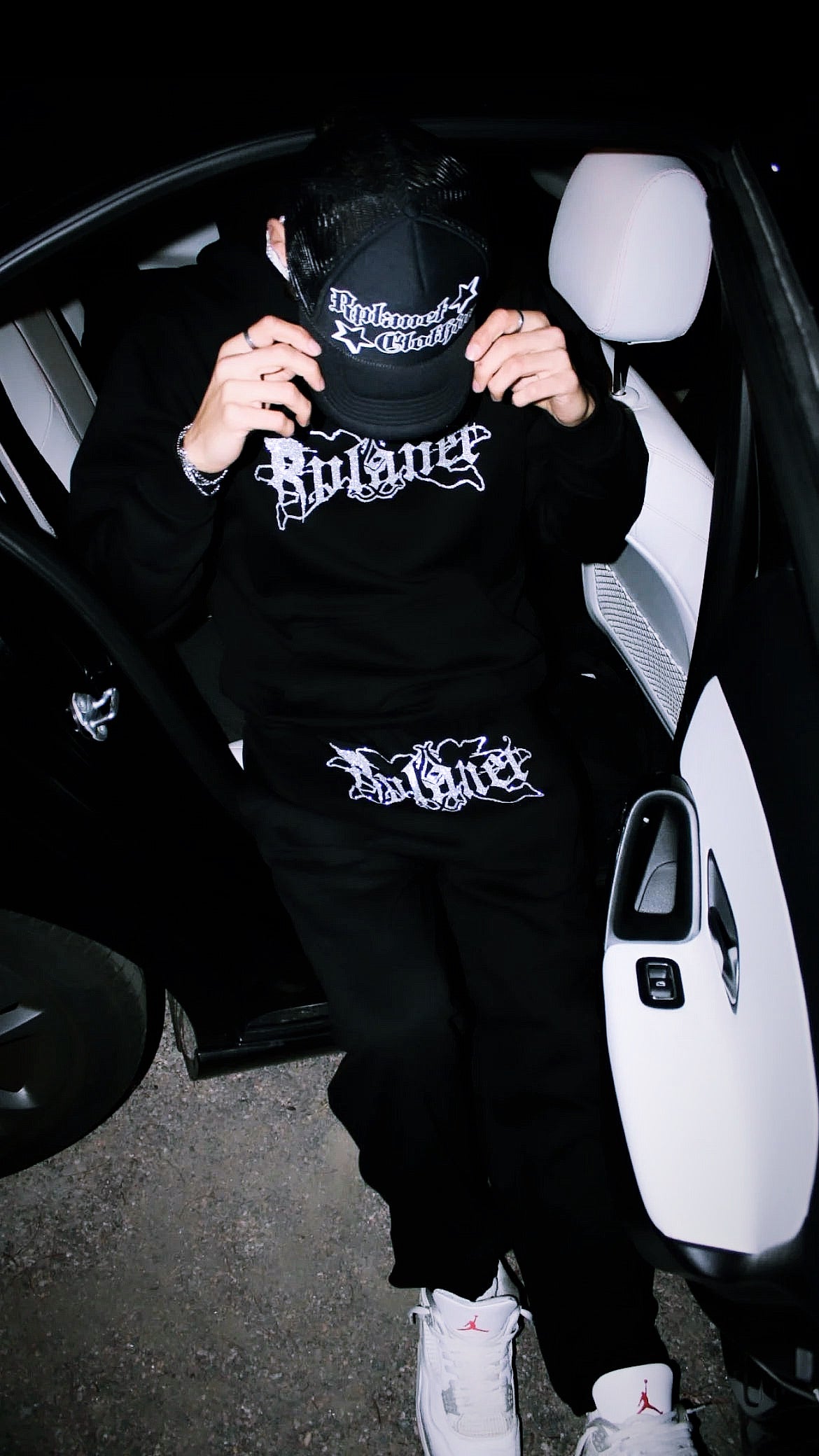 Rplanet silver glitter tracksuit