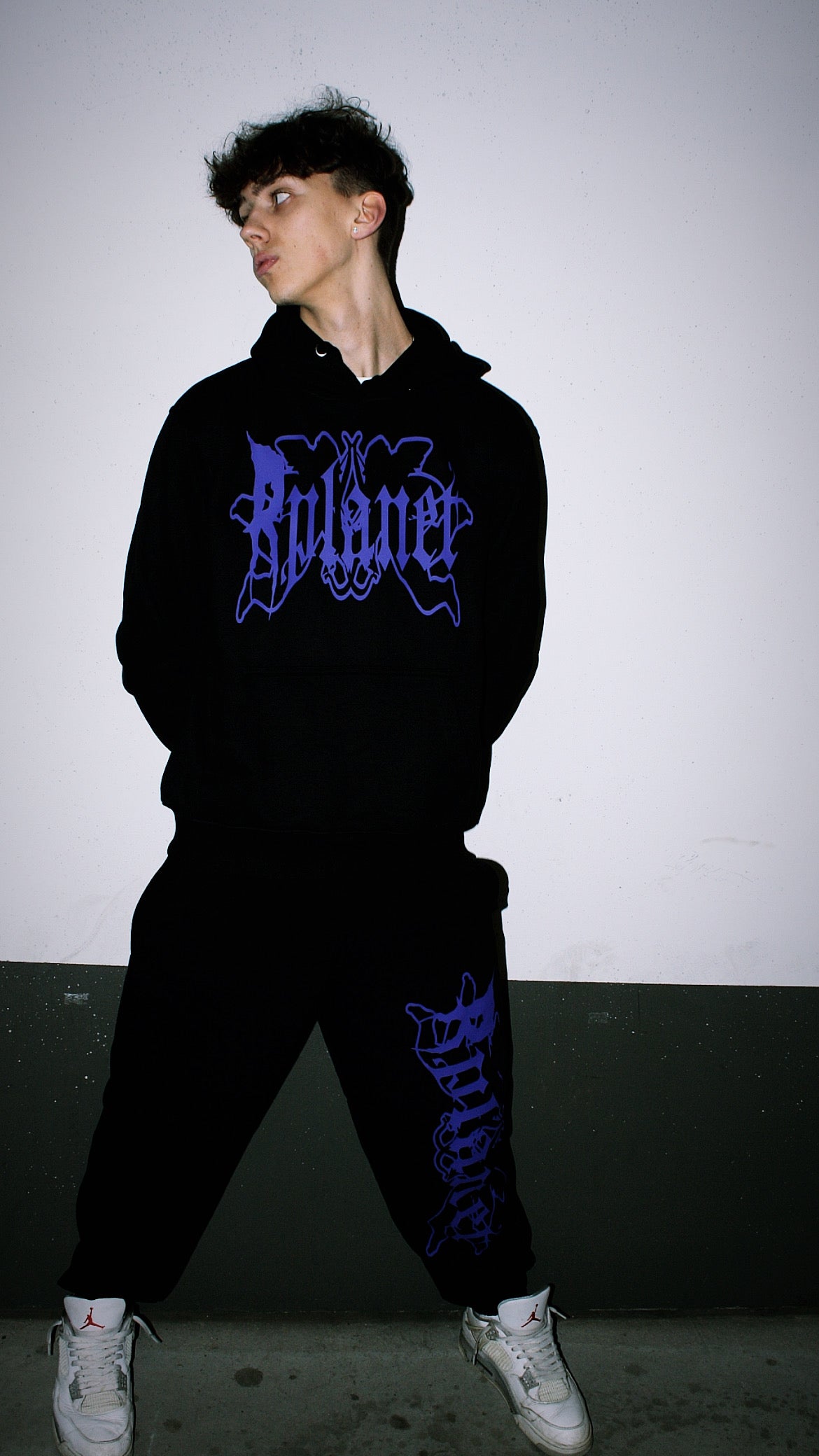 Rplanet purple color big logo tracksuit