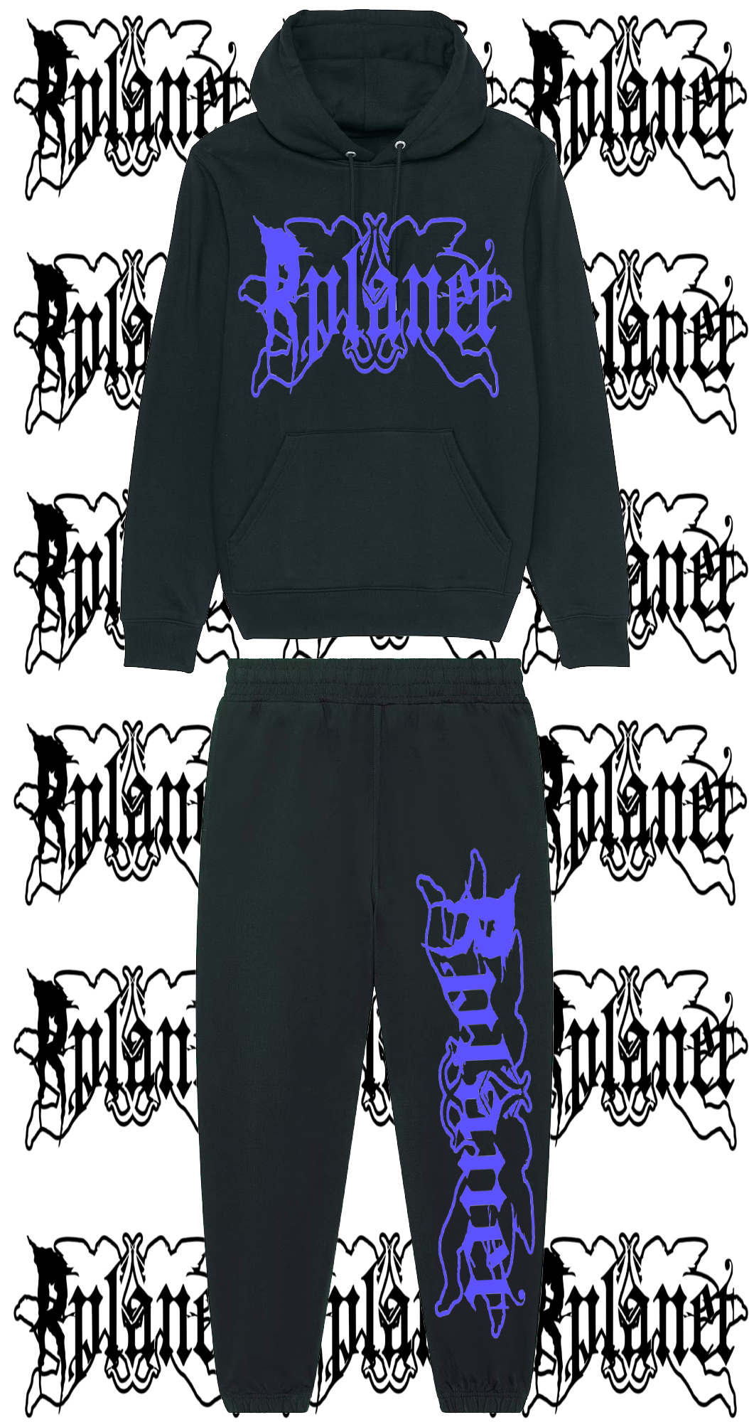 Rplanet purple color big logo tracksuit
