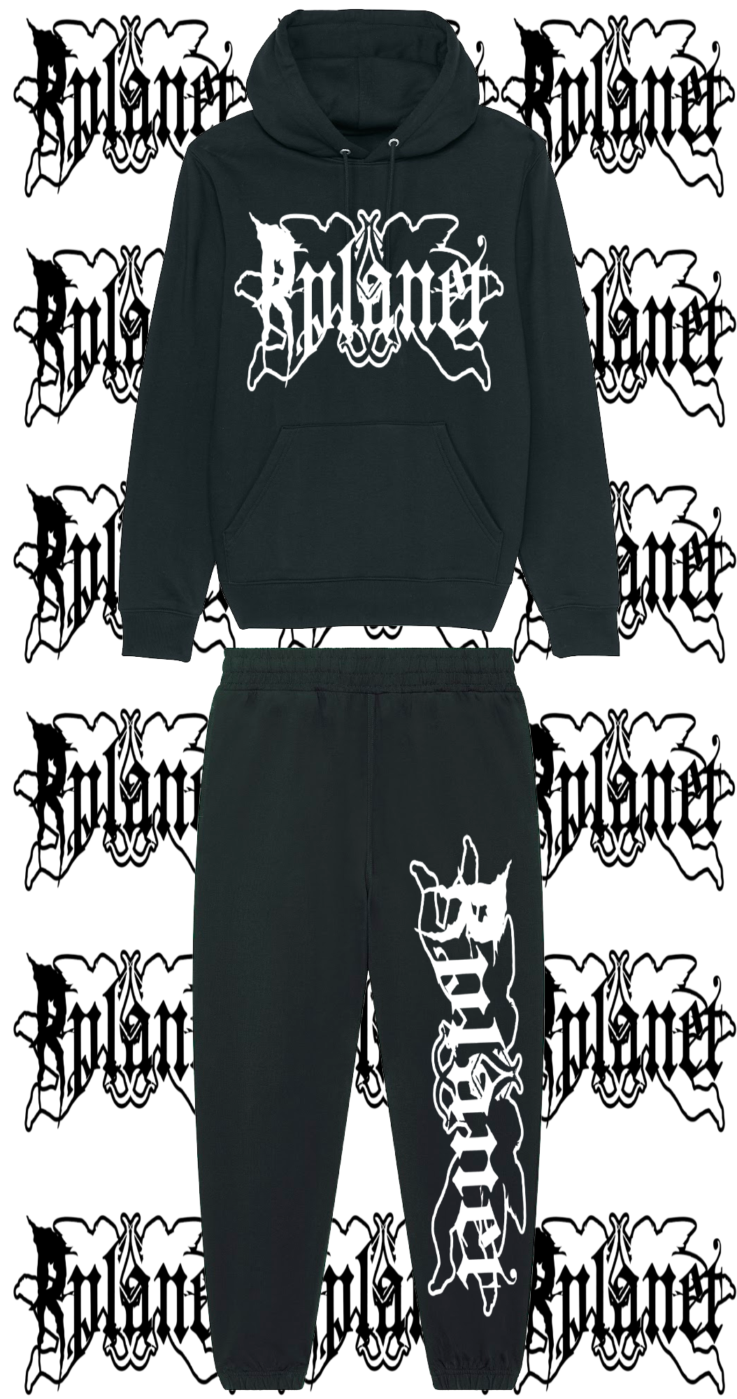 Rplanet white color big logo tracksuit